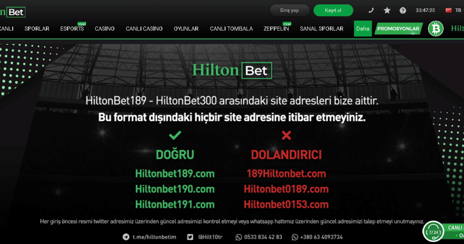 Hiltonbet-giris